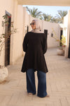 Black pleatedshirt