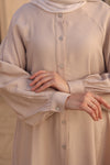 Beige pleatedshirt