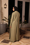 High-Slit long Shirt olive