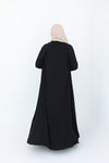 Jumpsuit Set with Front-Knot Open Abaya