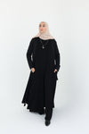 Jumpsuit Set with Front-Knot Open Abaya