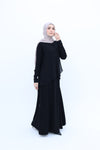 abaya with chiffon cut