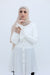 back pleated long shirt White