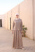 Beige Celestial Pleated Set