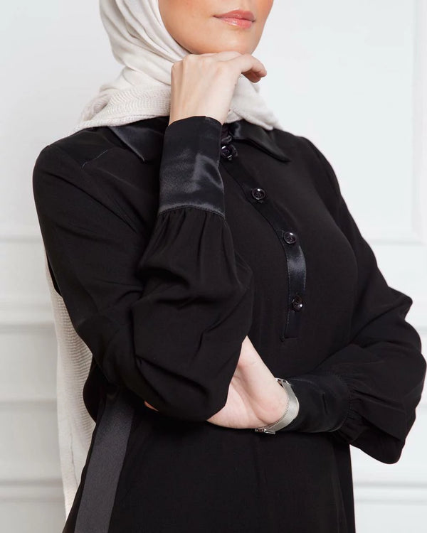 Chemise Abaya with touch of Satin