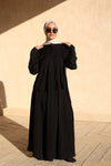 Black Celestial Pleated Set