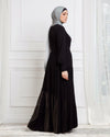 Fronce Abaya made with crepe