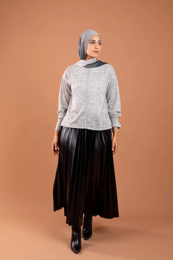 Light wool Blouse Grey Color