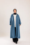 Long cozy Milton coat with hood