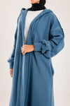 Long cozy Milton coat with hood