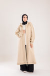 Long cozy Milton coat with hood