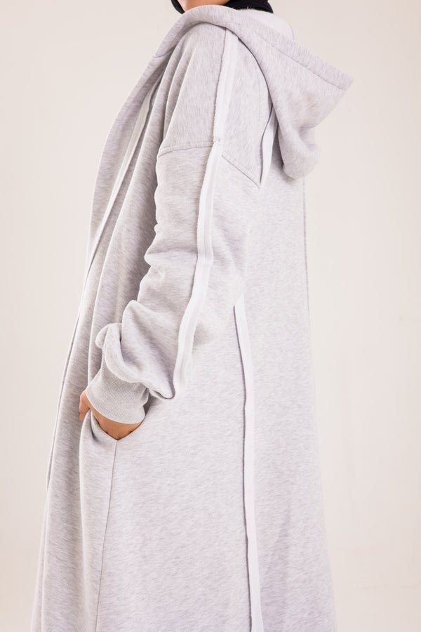 Long cozy Milton coat with hood