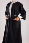 Knee length woolen coat