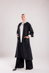 Knee length woolen coat
