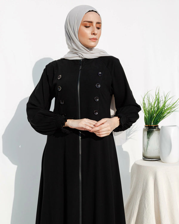 Raglan Abaya With bottons