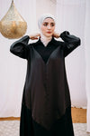 Satin * crepe V abaya