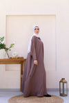 Silk Abaya Freesizewith embriodery