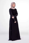 Sport Abaya with touch of Black or Blue Cotton
