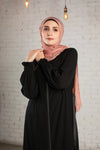 Tulip Crepe Abaya with Belt