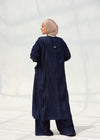 practical denim cardigan