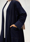 practical denim cardigan