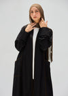 practical denim cardigan