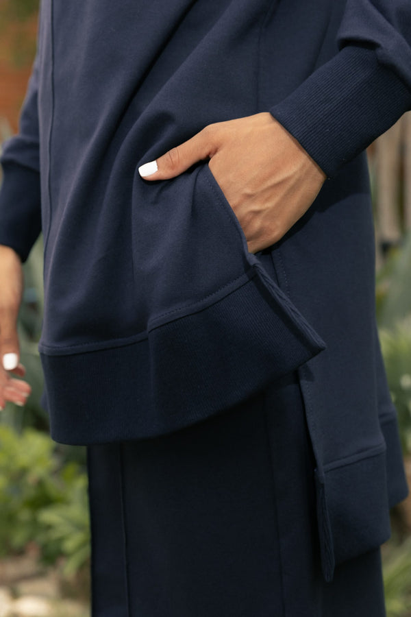 Comfy set with wide leg pants