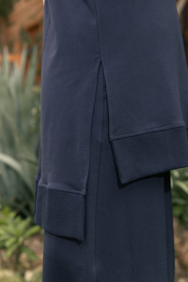 Comfy set with wide leg pants