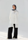 Washed White-Mist Silky Blouse