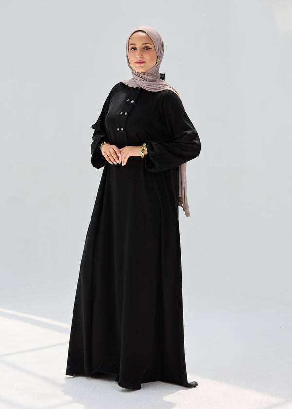 practical abaya with snaps