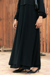 2 pieces abaya with chiffon detail