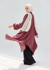 Washed Brick-Mist Silky Blouse