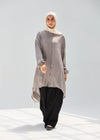 Washed Grey -Mist Silky Blouse