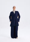 Softline Wrap Top Navy