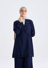 Softline Wrap Top Navy