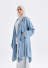 Flowy caridgan with belt and wide pockets