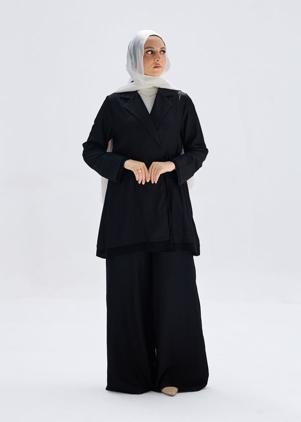 Softline Wrap Top Black