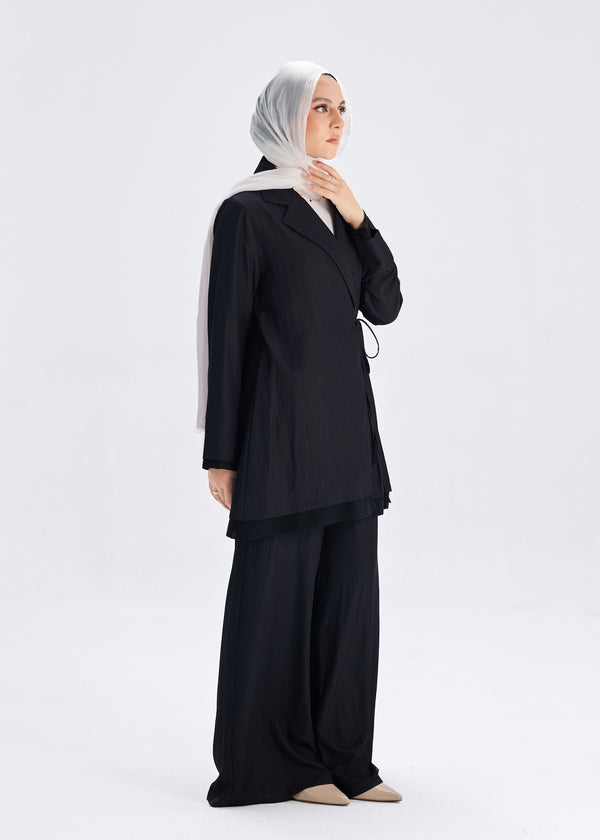 Softline Wrap Top Black