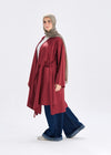 Flowy caridgan with belt and wide pockets