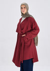 Flowy caridgan with belt and wide pockets