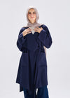 Flowy caridgan with belt and wide pockets