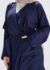 Flowy caridgan with belt and wide pockets
