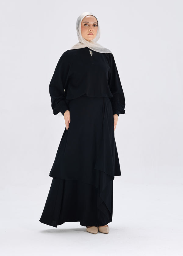 Ripple Skirt Black