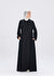 Practical mixed fabric Abaya