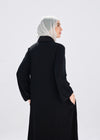 Practical mixed fabric Abaya