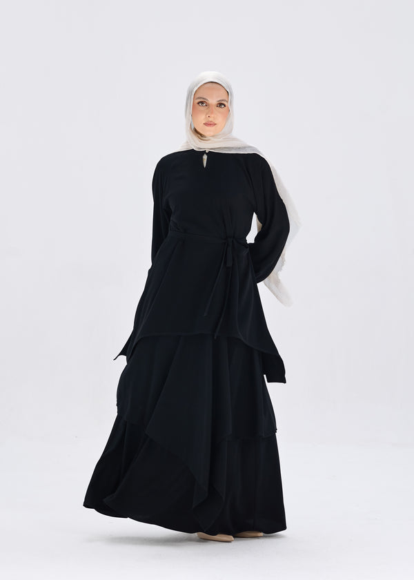 flowy crepe high low Blouse