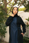 comfy Abaya With Mixed fabrics