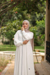 Reglan Open Abaya with detailes front and long zip up