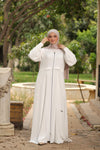 Reglan Open Abaya 1 with detailes front and long zip up
