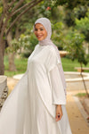 Set of 2 Open Abaya with emblishments &amp; basic long sleeve abaya